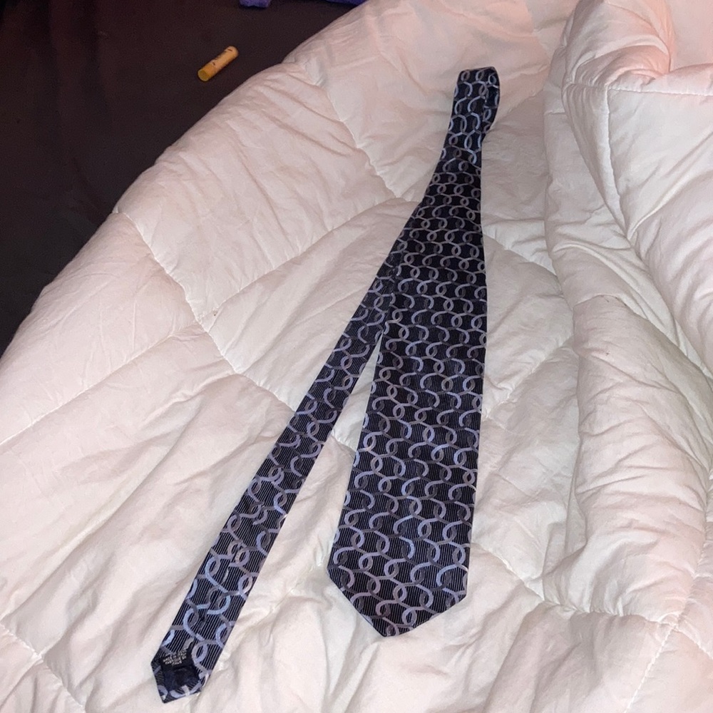 Pavone silk neck tie